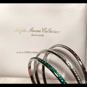 Set of 3 Fifth Avenue Collection Bangles